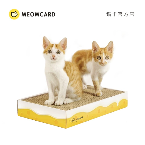 Meowcard Double -Layer Cheese Cheese Cat Grabing Board Замена кошачья кошачья кошачья кошачья кошачья мята Mint Новые продукты.