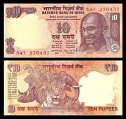 [Châu Á] New UNC Ấn Độ 10 ​​rupee tiền giấy nước ngoài tiền nước ngoài ngoại tệ