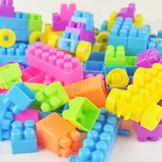 [phá vỡ gói bồi thường] làm dày các khối lớn xây dựng các khối nhựa câu đố xây dựng khối trẻ em