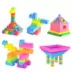 [phá vỡ gói bồi thường] làm dày các khối lớn xây dựng các khối nhựa câu đố xây dựng khối trẻ em thế giới đồ chơi cho bé Khối xây dựng