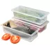 Tủ lạnh gia đình hộp lưu trữ hộp lưu trữ thực phẩm hình chữ nhật với rau nhà bếp cung cấp trái cây lưu trữ với hộp nắp - Đồ bảo quản Đồ bảo quản