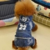 Quần áo thú cưng Teddy bốn chân mùa thu và quần áo chó mùa đông hơn búp bê VIP Xiong Bomei giản dị trùm đầu - Quần áo & phụ kiện thú cưng