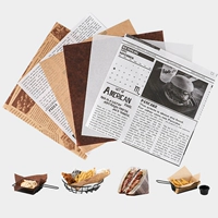 Масло -поглощение бумаги Специальное масло -надежная бумажная закусочная курица и картофельная полоса бумаги бутерброды бутерброды с бутербродами на бумаге бумаги бумага бумага бумага