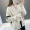 Áo len nữ 2019 áo mới mùa xuân áo thun tay lửng áo len nữ bên ngoài đón gió lười - Áo len cổ chữ V áo len lông thỏ
