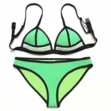 Сексуальный купальник, бюстгальтер пуш-ап, бюстгальтер без косточек, с вышивкой