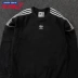 Adidas Adidas Cỏ ba lá nam thể thao cổ điển ba chiều thanh áo len đen và trắng áo thun CE4832 - Thể thao lông cừu / jumper