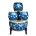 Mới Trung Quốc sáng tạo đồ nội thất bằng da rắn gỗ vẽ tay trống phân trống một số bàn cà phê sơn trà trống bến tàu guzheng ghế băng ghế - Bàn trà