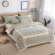 Cotton Trung Quốc cũ vải thô bốn mảnh đặt 32 sợi vải thô cổ điển retro khóa bốn mảnh - Bộ đồ giường bốn mảnh