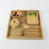 Khay gỗ khay Nhật Bản phong cách tấm vuông bằng gỗ đăng nhập tấm màu thực tế cách nhiệt có thể được tùy chỉnh sản phẩm mới