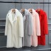 2017 mới của Hàn Quốc ladies ladies áo khoác giả 貂 phần dài lỏng mỏng của phụ nữ dày fur fur coat áo lót lông Faux Fur