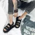 Giày nam đế xuồng mùa hè mới Việt Nam sandal đế dày hở ngón tăng phiên bản Hàn Quốc của sandal đôi giày đi biển đôi dép quai hậu nam 2021 Sandal