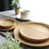 Nhật Bản cao su gỗ đĩa gỗ tấm trái cây sáng tạo tấm gỗ tấm món ăn nhẹ