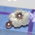 Ngọc trai nước ngọt Trâm Corsage Bust Pins Phụ kiện Khăn quàng cổ chạm khắc Đồ trang trí thủ công - Trâm cài