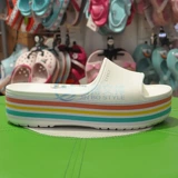 Crocs, нескользящие пляжные мюли на платформе, увеличивают рост