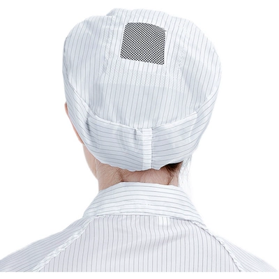 Mũ chống bụi Mũ công nhân nhỏ Mũ chống tĩnh điện màu trắng xanh nhà máy thực phẩm xưởng điện tử phòng sạch mũ không bụi mũ sọc nón y tế trắng nón y tế tiệt trùng 