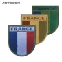 Quân đội Pháp Quân đội Pháp FELIN Flag Thêu Velcro Chương Armband Morale Chương Army Fan Chiến thuật Ba lô Sticker miếng dán may quần áo