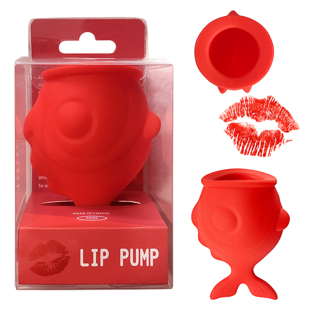 Fish Mouth Lip Enriching Tool Silicone Lip Enriching Instrument Internet Red Doodle Mouth Apple Lip Doodle Lip Aspiration