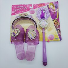 Развивающая игра для детей 正版散货贝儿美人鱼公主可爱儿童拖鞋室内防滑拖鞋长 18厘米左右