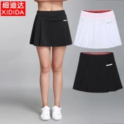 Váy ngắn nữ thoáng khí và nhanh khô một nửa quần tennis cầu lông váy tập thể dục yoga chạy marathon thể thao trăm mới - Trang phục thể thao