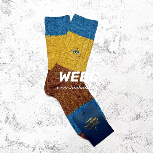 VW Vivi Anwestewood Королева Сатурна Мать Уэст, нишевые ретро -цветные цвета женские носки женские носки