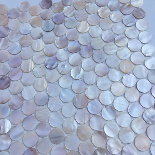 Европейская стиль самоадгезивная натуральная жемчужина белая раковина мозаика мозаика борьба с ванной комнатой