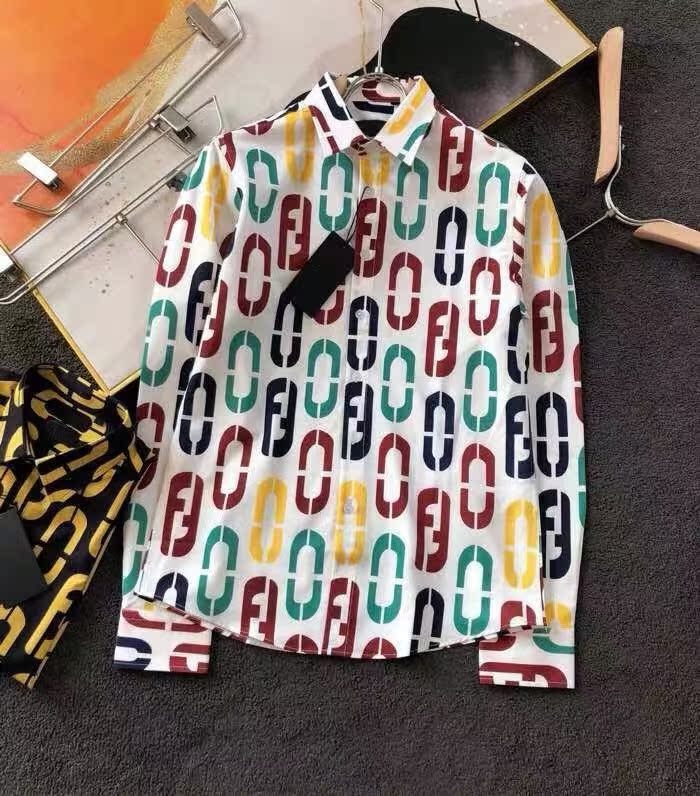 White2020 Autumn and winter new pattern Covered with printing leisure time shirt fashion comfortable soft man Versatile business affairs Self cultivation shirt