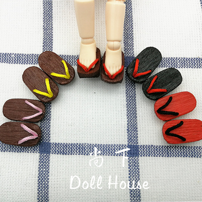 taobao agent 【Still】Baby uses mini wooden wooden panel shoes materials bags small cloth hot spicy OB11 peach OB24