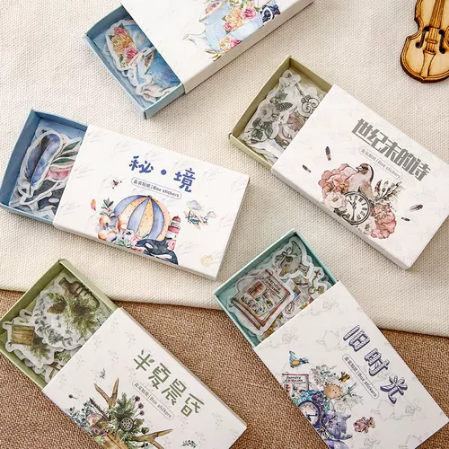 40 ПК/лот ZXS Feathermbrance Time Paper Sticker