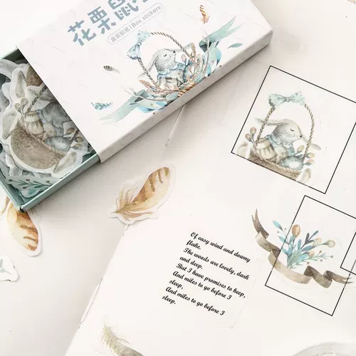 40 ПК/лот ZXS Feathermbrance Time Paper Sticker