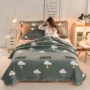 Pha lê giường nhung bao gồm một mặt của một mảnh duy nhất của nhung bên bông để tăng tấm bông bìa Quilt giường kang ba mảnh bìa - Trải giường ga giường đẹp sang trọng