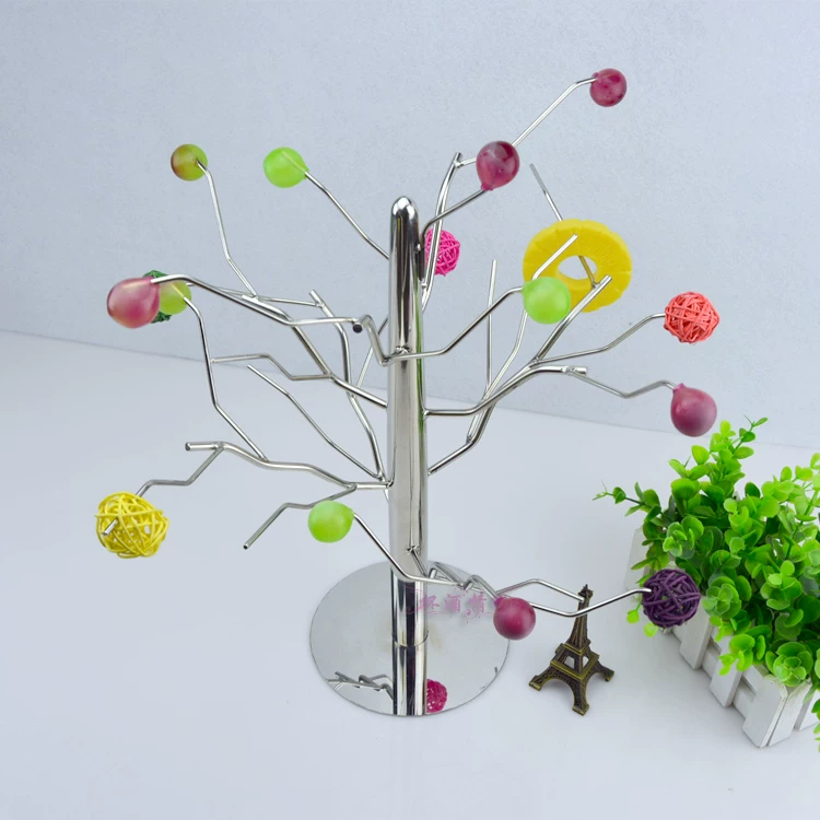 Featured Pacted Personalized Bar KTV Buffet Water Fruit Disc Stainless Steel Fruit Tree S supporting Christmas tree fruit fork