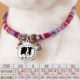 Благословенный персонаж красочный медный колокольчик серебряный круглый собака карта собаки