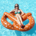 Bagel đa người dày inflatable bơi vòng trẻ em người lớn ba phao cứu sinh nách vòng ghế nổi giường nổi hàng phao bơi cho be 1 tuổi Cao su nổi