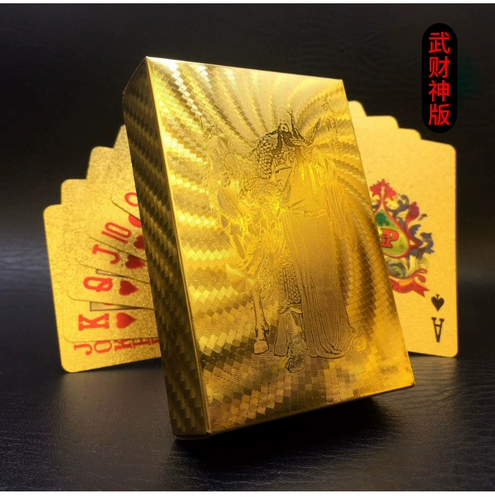 1 Золотая золотая фольга Пластиковая покерная партия почвенного золота