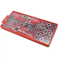 Khai thác dây set set 40 mảnh tap tap die Cờ lê khai thác set tap taper tap tap tap - Dụng cụ cắt lưỡi cắt đá hoa cương