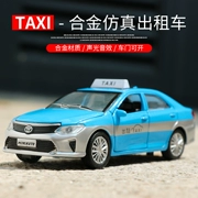Taxi taxi mô phỏng xe hợp kim mô hình xe trẻ em đồ chơi âm thanh và ánh sáng xe bé mô hình đồ chơi xe - Chế độ tĩnh