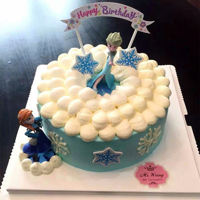 Fondant 裱 hoa bánh sinh nhật cảnh trang trí bánh sinh nhật cảnh trang trí  băng tuyết công chúa búp bê công chúa decor phòng khách | Tàu Tốc Hành | Giá