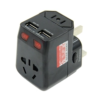 Двойной USB (черный)