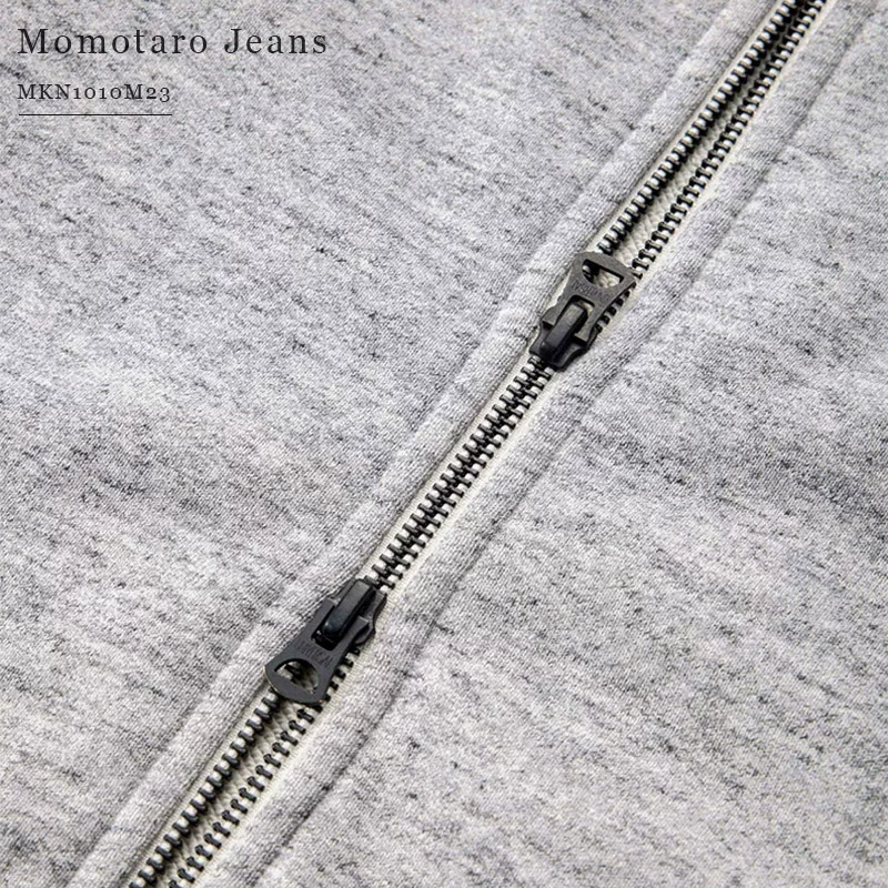 Momotaro Jeans MKN1010M23 Сатсука тяжёлый молниевый худи модный свитер