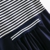 Sê-ri cổ áo ◆ váy sọc 007 giảm giá thương hiệu quầy quần áo phụ nữ rút khỏi quầy 20 mùa hè mới váy dài nối giữa - Váy dài