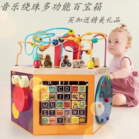 Музыкальные бусы, детский конструктор для мальчиков и девочек для раннего возраста с бусинами, интеллектуальная игрушка, 3 лет, раннее развитие