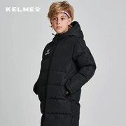 Kelme 卡尔 Kel trẻ em quần áo thể thao cotton nam và nữ áo dài đào tạo áo khoác mùa đông áo khoác ấm cho cậu bé - Quần áo độn bông thể thao
