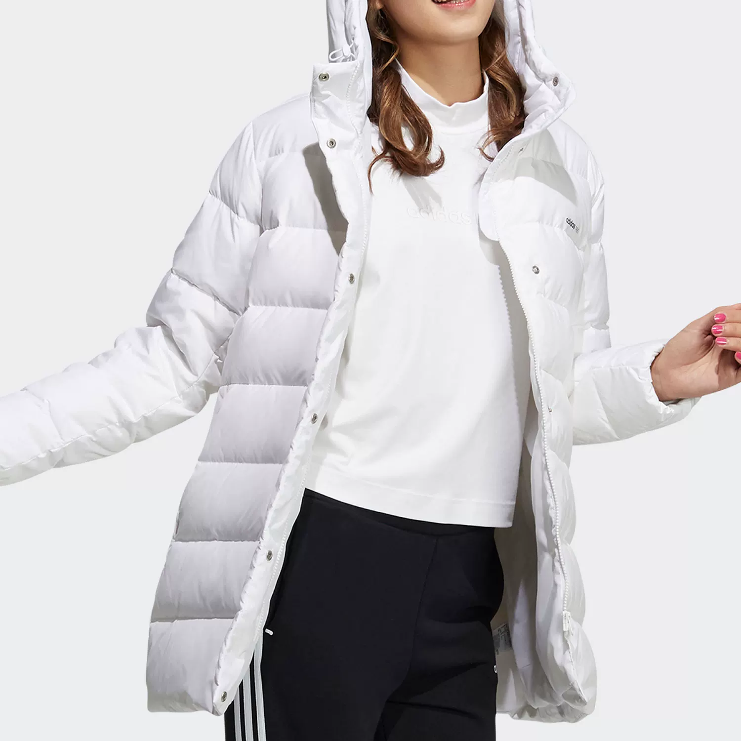 Женская куртка из натурального пуха Adidas — повседневная, на распродаже, HF0502 GJ8794 【Asian code】