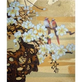 Магнолия хрустальная стеклянная мозаичная фона стена Популярная головоломка разрез Bingyu Art Mosaic плитка