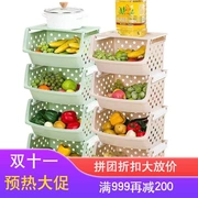 Kệ bếp sàn nhựa nhiều lớp giỏ đựng đồ chơi cung cấp bộ phận nhỏ lưu trữ trái cây và giỏ rau - Trang chủ