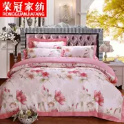 Evergreen dệt bông satin jacquard bông hoa thêu gia đình châu Âu của các nhà sản xuất bộ đồ giường Bốn bông - Khác