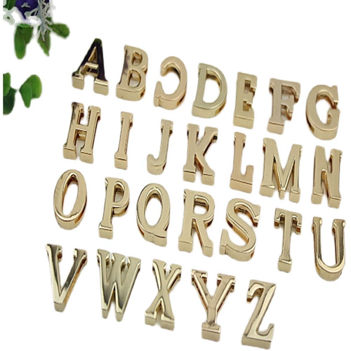 Золотые туфли с буквами, пряжка для обуви, сумка, аксессуар для сумки, английские буквы