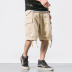 Đa túi thủy triều thương hiệu đen dụng cụ quần short yu wenle nam năm điểm quần âu 5 điểm quần mùa hè quần lỏng thủy triều quần jeans nam Quần làm việc