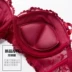 Đồ lót ren Pháp màu đỏ sexy Half Cup Áo ngực nhỏ mỏng tập hợp bộ áo ngực điều chỉnh ngực của phụ nữ