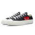 Spot cdg x converse 1970s Đen 威川 chơi giày vải chung tình yêu - Plimsolls giày thể thao nữ Plimsolls